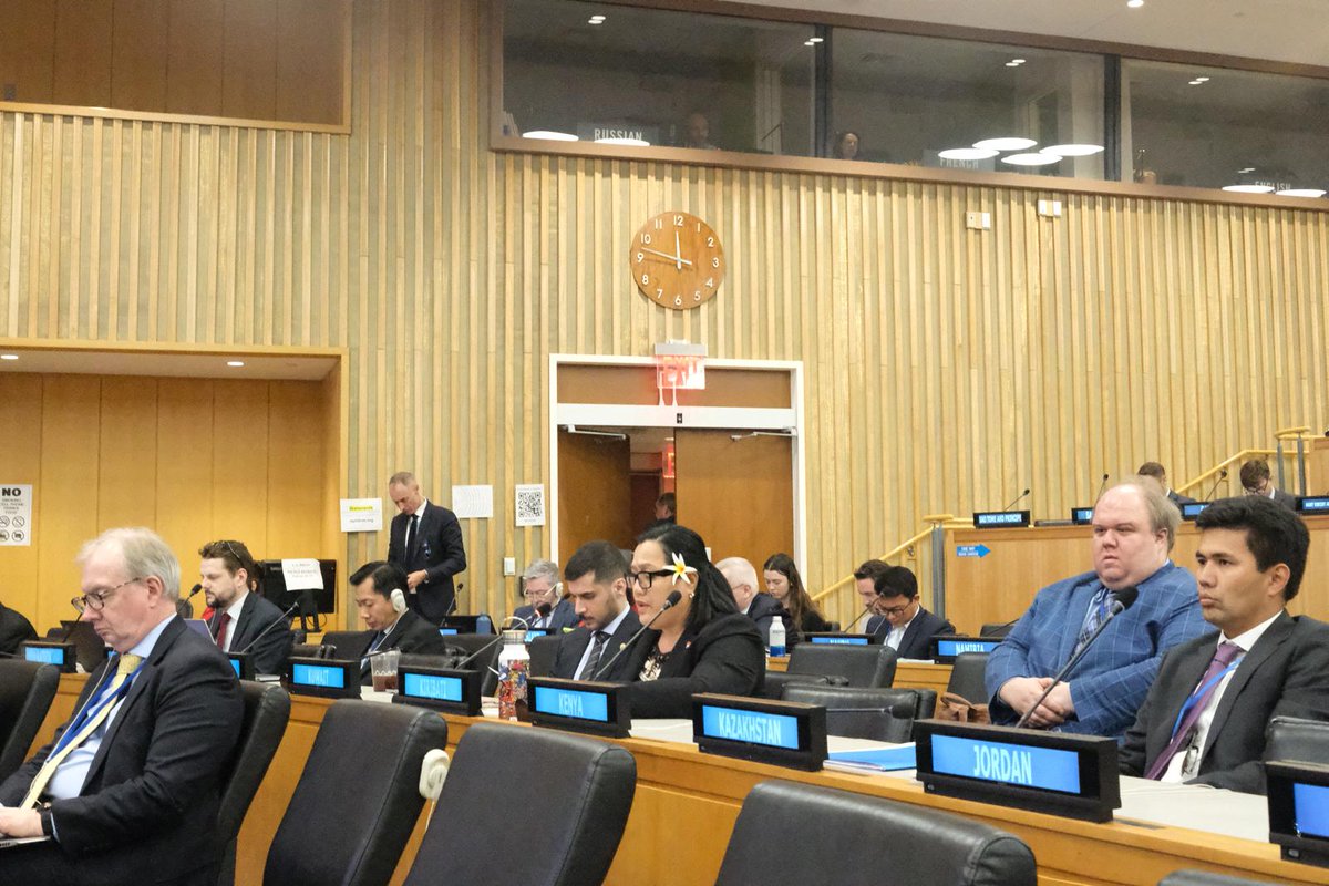 Reverse The Trend:Save Our People, Save Our Planet (@reversett_) on Twitter photo A few days during Cluster 1 discussions, Josephine Moote of <a href="/KiribatiGov/">Republic of Kiribati</a> delivered the joint statement on the legacy of nuclear weapons. Kiribati continues to lead the way on nuclear justice with <a href="/DisarmKaz/">Kazakhstan Disarmament</a> <a href="/FijiGovernment/">Fiji Government</a> and their strong cross-regional group of friends. A few days during Cluster 1 discussions, Josephine Moote of <a href="/KiribatiGov/">Republic of Kiribati</a> delivered the joint statement on the legacy of nuclear weapons. Kiribati continues to lead the way on nuclear justice with <a href="/DisarmKaz/">Kazakhstan Disarmament</a> <a href="/FijiGovernment/">Fiji Government</a> and their strong cross-regional group of friends.