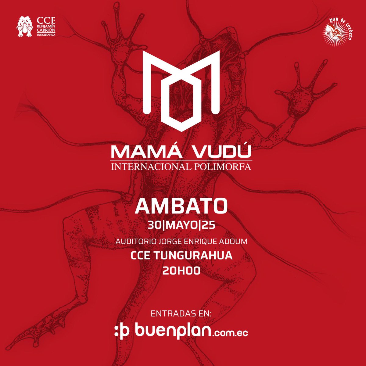 Mamá Vudú (@mamavudu) on Twitter photo Ya puedes adquirir tus entradas para el concierto de Ambato en <a href="/buenplantickets/">BuenPlan Tickets</a>
Este 30 de mayo estaremos lanzando oficialmente nuestro nuevo disco INTERNACIONAL POLIMORFA en la Casa de la Cultura Tungurahua.
sorpresas varias y la alegría de juntarnos. 😅🎼🎸🥁los esperamos Ya puedes adquirir tus entradas para el concierto de Ambato en <a href="/buenplantickets/">BuenPlan Tickets</a>
Este 30 de mayo estaremos lanzando oficialmente nuestro nuevo disco INTERNACIONAL POLIMORFA en la Casa de la Cultura Tungurahua.
sorpresas varias y la alegría de juntarnos. 😅🎼🎸🥁los esperamos
