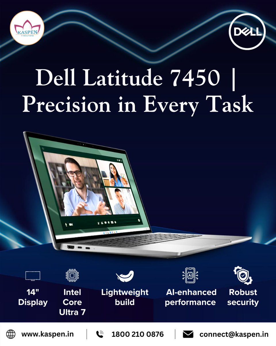 ItKaspen's tweet image. Maximize your productivity with the Dell Latitude 7450. Its Intel Core Ultra 7 processor and AI-enhanced features help you power through your day with ease and precision.

#DellLatitude7450 #Productivity #IntelCoreUltra7 #AIEnhanced #TechGadgets #Kaspen #ITSolution