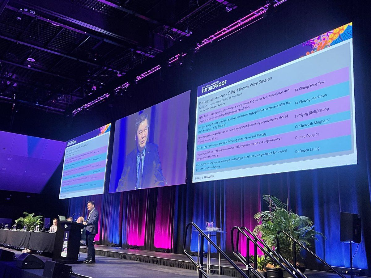Prestigious Gilbert Brown Prize Session.

Good luck to all. 

#ASM25CNS