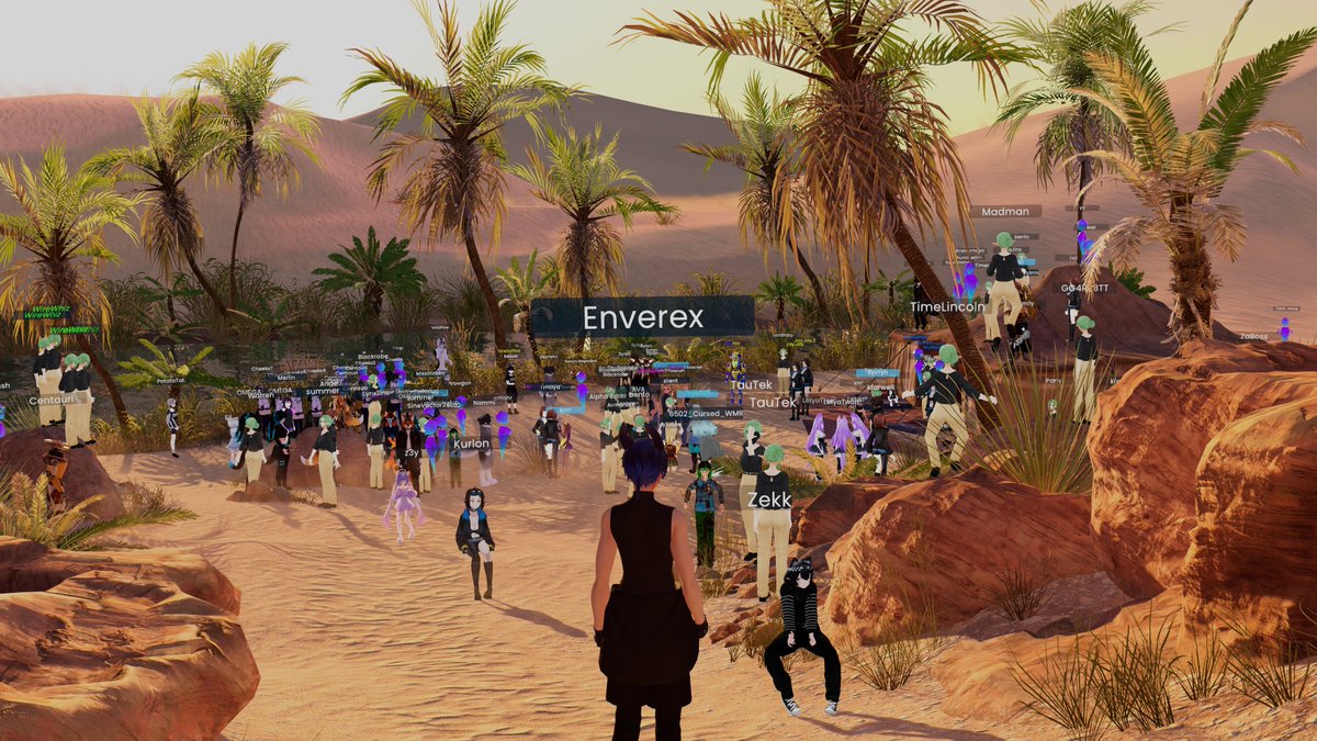 Broke our record again today at 294,
ended up running out of computers to run basis clients on, plenty more to give.
It was great seeing everyone. We run tests weekly; feel free to come along for the next one! basisvr.org discord.gg/v6ve6WT562