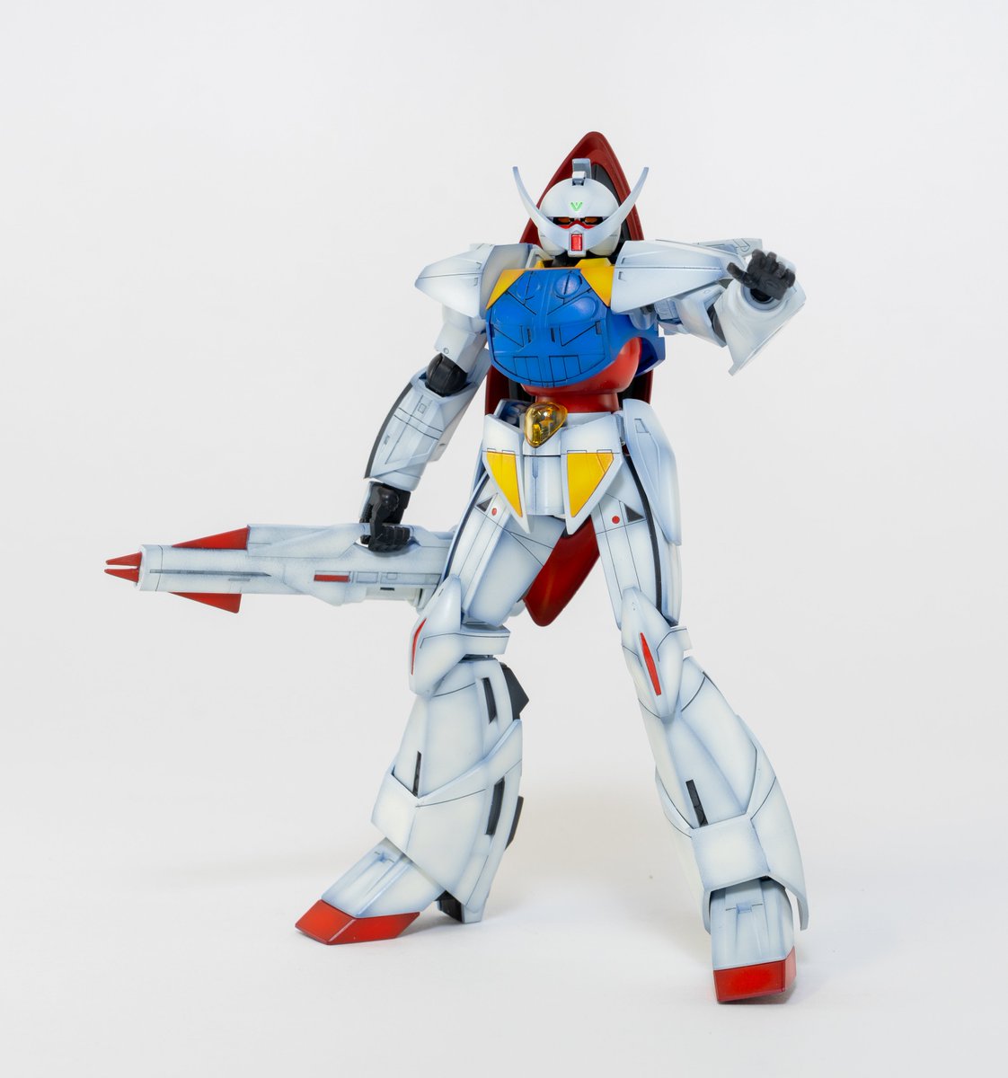 grimoireguy's tweet image. HG Turn A Gundam. Wanted to practice highlighting and pre-shading with this one.  

#gunpla #ガンプラ #gundam