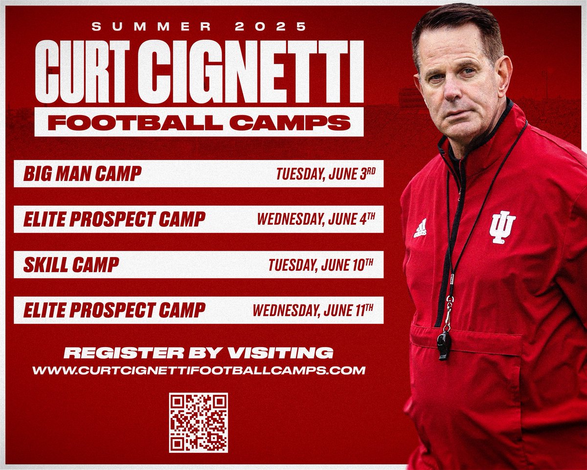 Mike Shanahan (@coachshanahan_) on Twitter photo Camp season is right around the corner! Sign up and get great WORK in with us this summer ⚪️🔴 <a href="/IndianaFootball/">Indiana Football</a> #GOIU Camp season is right around the corner! Sign up and get great WORK in with us this summer ⚪️🔴 <a href="/IndianaFootball/">Indiana Football</a> #GOIU