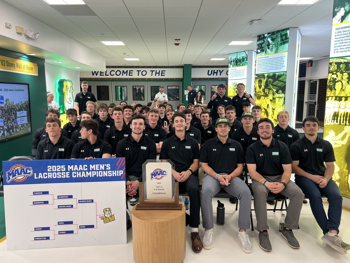 🥍🏆 The #SienaSaints are ready to go for the <a href="/NCAALAX/">NCAA Lacrosse</a> Selection Show

Tune in to <a href="/ESPNU/">ESPNU</a> at the bottom of the hour! 

#MarchOn