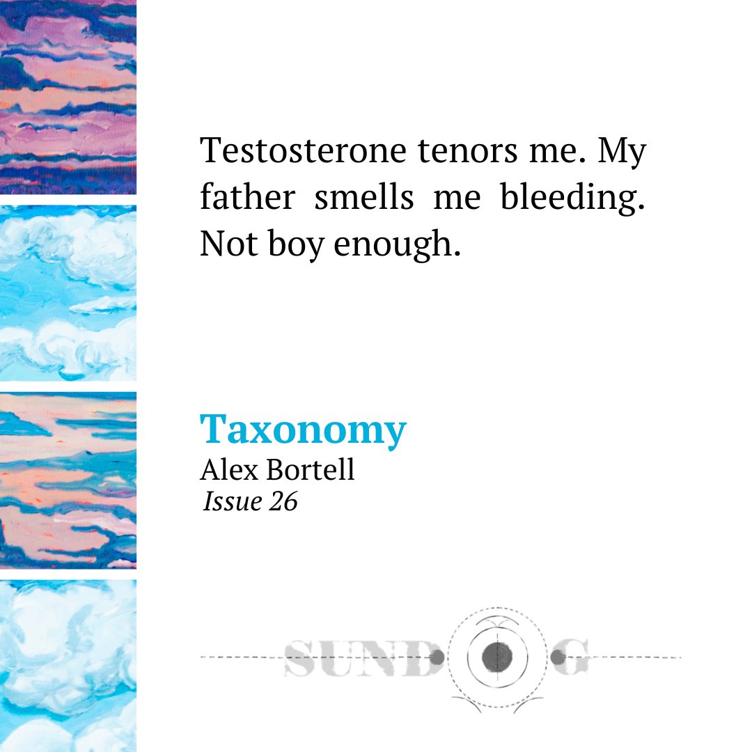 Issue 26 Poetry ❤️

sundoglit.com/alex-bortell/