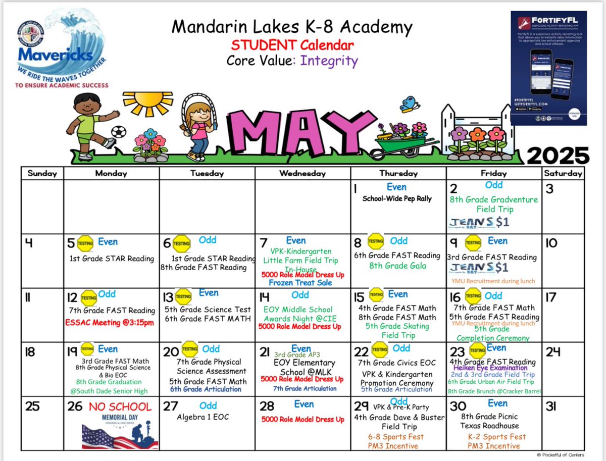 Mandarin Lakes K-8 (@mandarink8) on Twitter photo Maverick’s May Calendar is here to guide us through as we continue to “ride the waves together to ensure academic success”. <a href="/SuptDotres/">Jose L. Dotres, Ed.D.</a> <a href="/MDCPSSouth/">South Region Office</a> <a href="/MDCPS/">Miami-Dade Schools</a> <a href="/calonaka/">Calondria E. Williams</a> Maverick’s May Calendar is here to guide us through as we continue to “ride the waves together to ensure academic success”. <a href="/SuptDotres/">Jose L. Dotres, Ed.D.</a> <a href="/MDCPSSouth/">South Region Office</a> <a href="/MDCPS/">Miami-Dade Schools</a> <a href="/calonaka/">Calondria E. Williams</a>