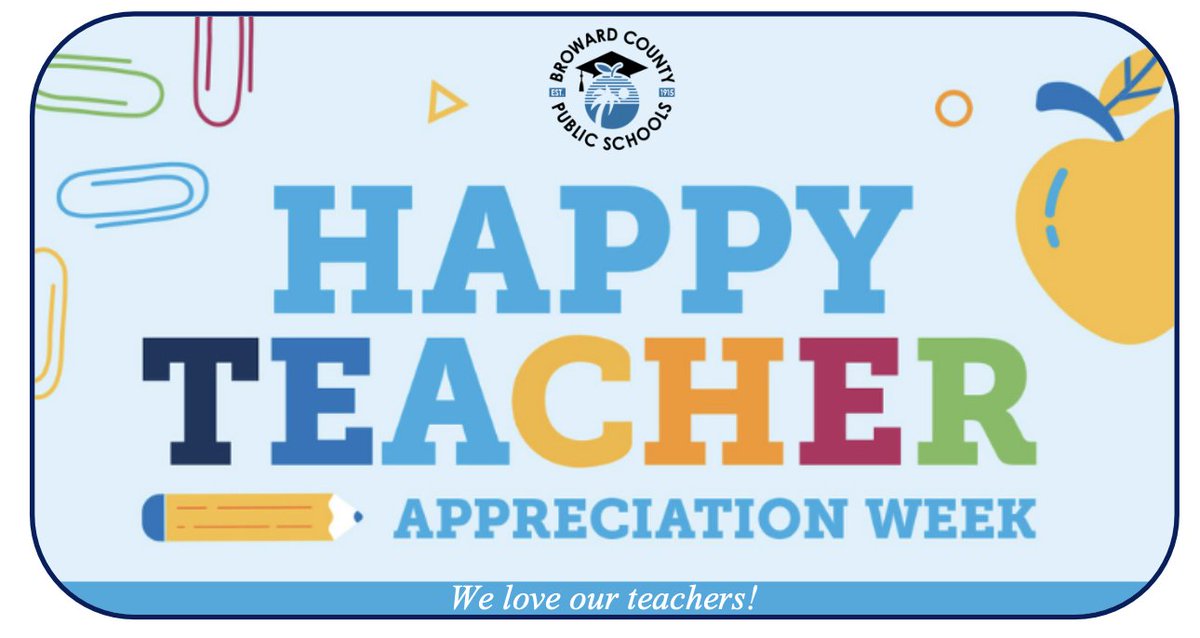 Happy #TeacherAppreciationWeek! 🍎📚
To all the incredible educators who inspire, challenge, and uplift our students every day—thank you. Your impact lasts a lifetime. 💙 #ThankATeacher #WeLoveOurTeachers