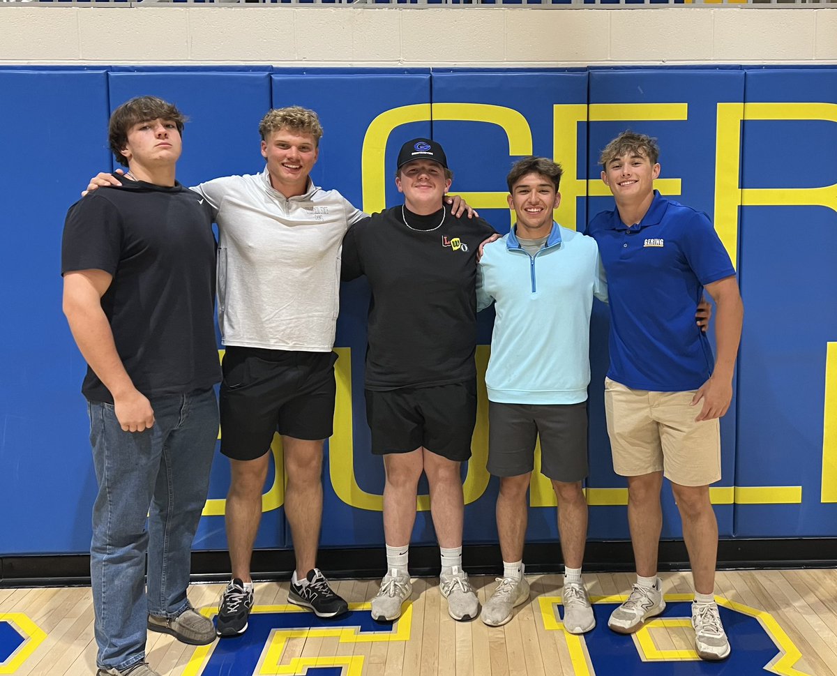 Awards Night for <a href="/BoGable14/">Bo Gable</a>! 
Junior Male Athlete of the Year
Junior Male Lifter of the Year
NCPA All-State
Western Conf. Scholar Athlete
Proud of all these fellas! 💙🥹💛