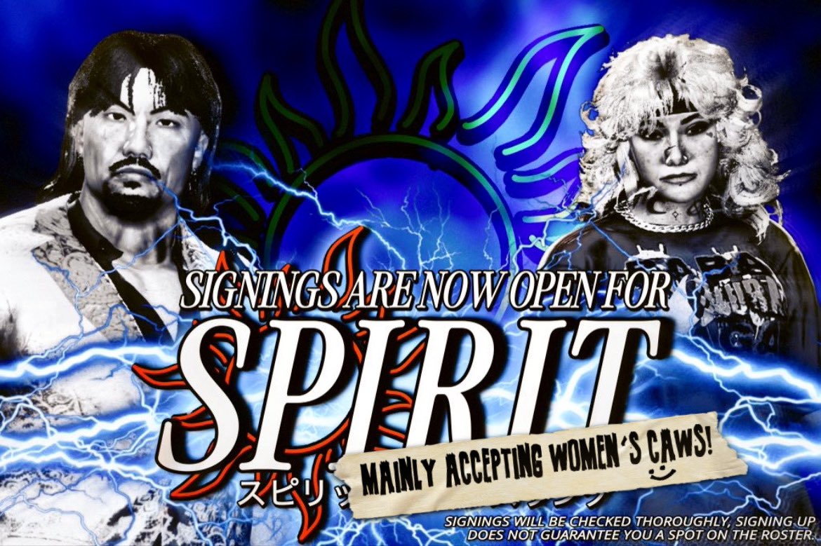 HEY! 

We have decided to re-open signings for a limited time! Please sign up using the form below! Get in while you can!

docs.google.com/forms/d/e/1FAI…

#SPIRIT2K25 #WWE2K25
