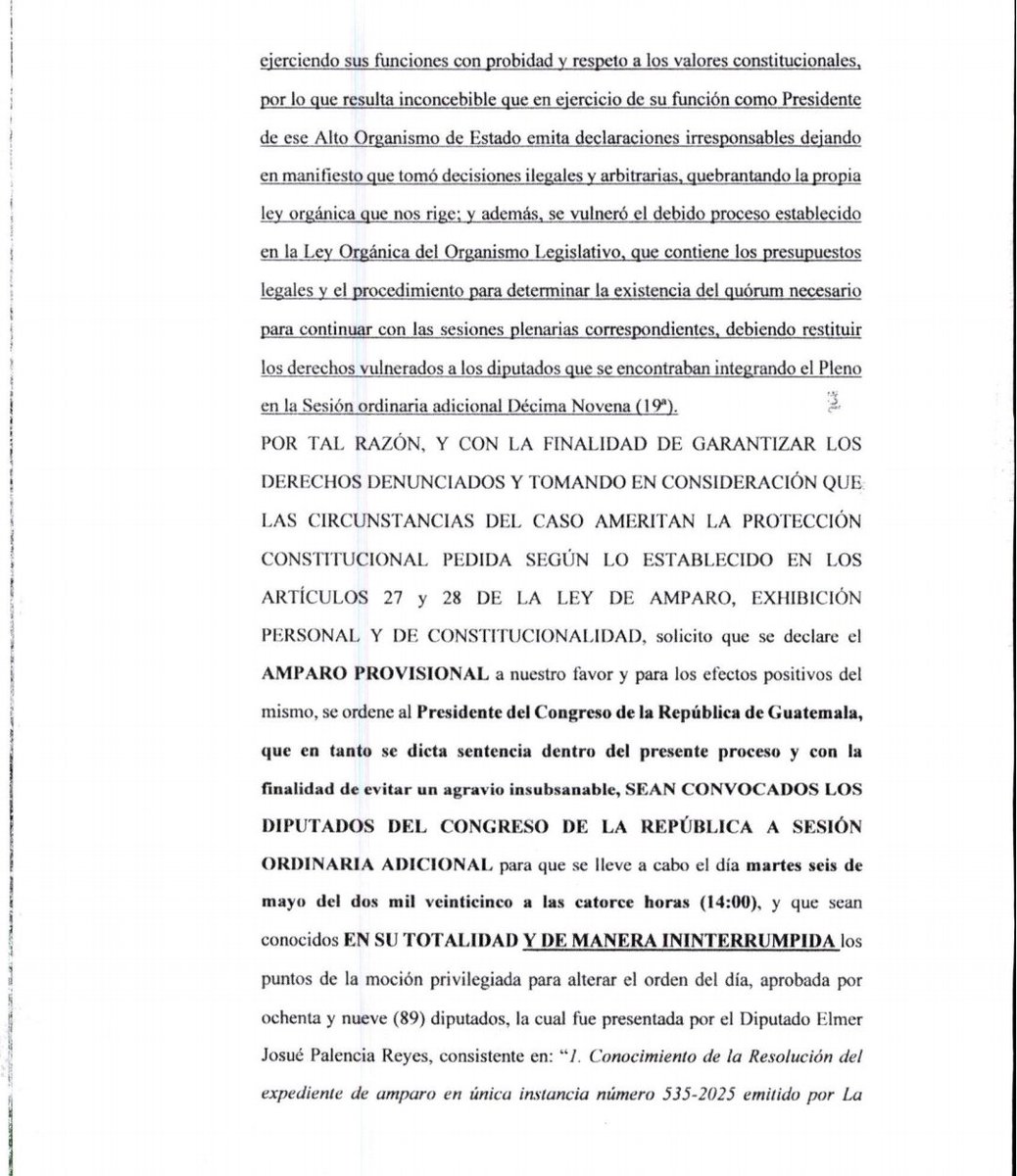 Lo que se viene en el congreso, es el golpe de Estado, y no solo es contra el presidente Arévalo, es contra toda la población, que decidió por mayoría darle el apoyo a Semilla.

El Pacto de golpistas sabe perfectamente que la CC está a sus órdenes, y que el pueblo está durmiendo.