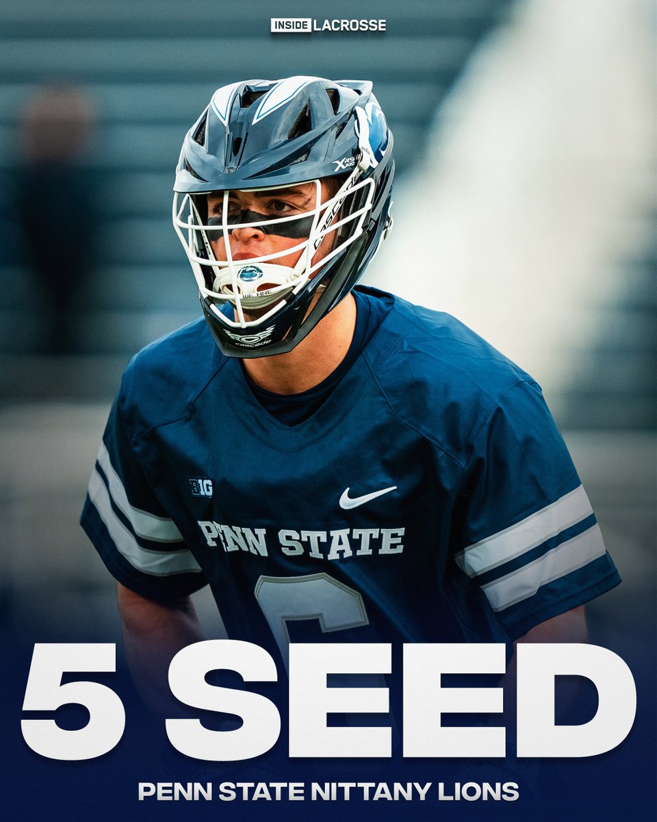 Inside Lacrosse (@inside_lacrosse) on Twitter photo 5⃣ <a href="/PennStateMLAX/">Penn State Men’s Lacrosse</a>
The <a href="/PatriotLeague/">Patriot League</a> Champion <a href="/ColgateMLax/">Colgate Men's Lacrosse</a> will travel to play the Nittany Lions in the First Round. 5⃣ <a href="/PennStateMLAX/">Penn State Men’s Lacrosse</a>
The <a href="/PatriotLeague/">Patriot League</a> Champion <a href="/ColgateMLax/">Colgate Men's Lacrosse</a> will travel to play the Nittany Lions in the First Round.