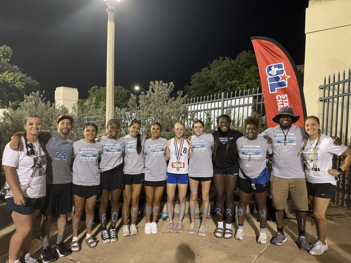 I had an incredible experience at the UIL Track State Championships in Austin! I am so lucky to have the best coaches, teammates, friends, and family to support me. I placed second in the 800m and 9th in the 1600m! I had a blast, learned a lot, and am excited for next year!