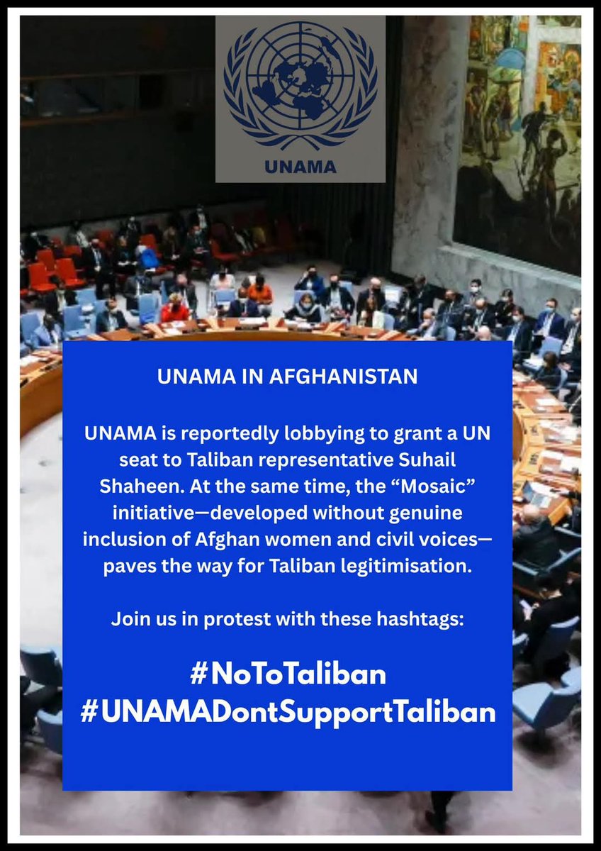 ZohraAkhtari's tweet image. #NoToTaliban 
#unamadontsupporttaliban