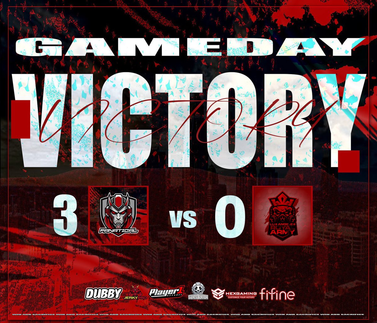 WE TAKE THE DOORDASH against <a href="/LA_RoyalArmy/">LA Royal Army</a> <a href="/RoyalArmyClan_/">Royal Army Clan</a>  in <a href="/XP_Leagues/">XP League</a> WR2!  

GGs to Royal Army was a game lets move on and get through winners bracket onto WR3!  

Players:
@9auregui
<a href="/VerifCamzy/">Camzy</a>
<a href="/Billiam_x7/">BILLIAM</a>
<a href="/J_Guns_/">Jett</a>
<a href="/stunna10kk/">stunna</a>

Coach:
<a href="/spccdy/">spdY</a> 

#BecomeFanatical #FTL