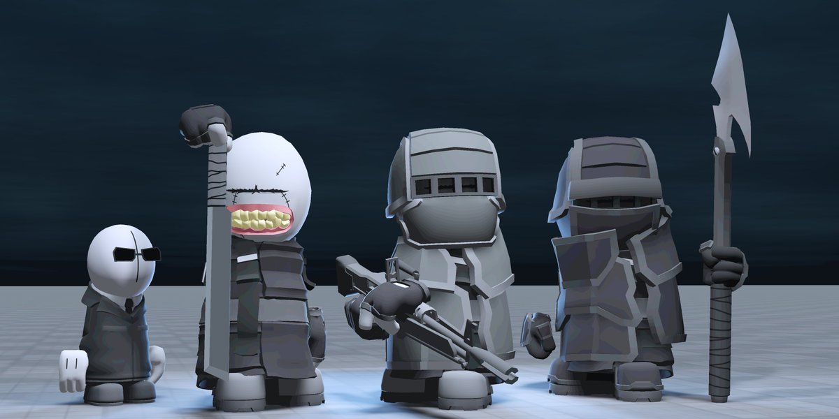 FACELIFTSTUDIO's tweet image. Big dudes. Big weapons. Big trouble. #madnesscombat #RobloxDev
