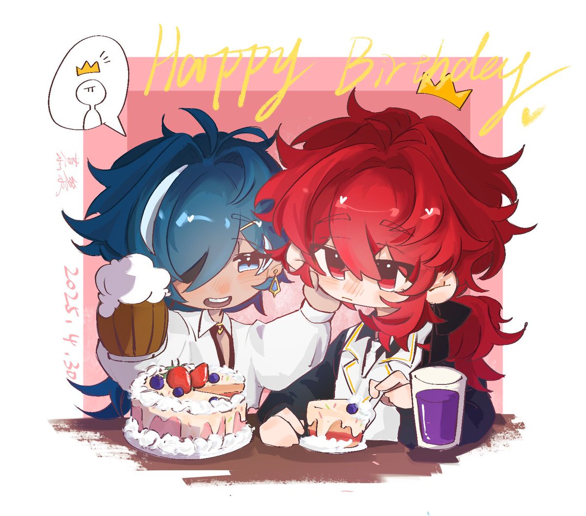 likeluckaebest's tweet photo. （Not my work,the work of my friend.)帮慕黎转载到X上~请去支持慕黎！😋#luckae #ディルガイ https://t.co/tA7aArMfWF