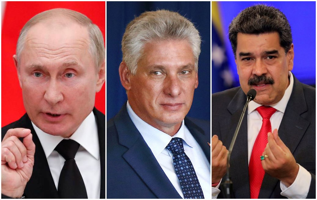 agusantonetti's tweet photo. 🇺🇦🇷🇺| Urgente. El presidente de Ucrania, Zelensky, dice que “no se harán responsables” de cualquier “incidente” que pueda ocurrir en Moscú en el desfile del Día de la Victoria.

En el desfile estarán presentes el genocida venezolano Nicolas Maduro y el dictador cubano Diaz Canel. https://t.co/yU4zriFq4b