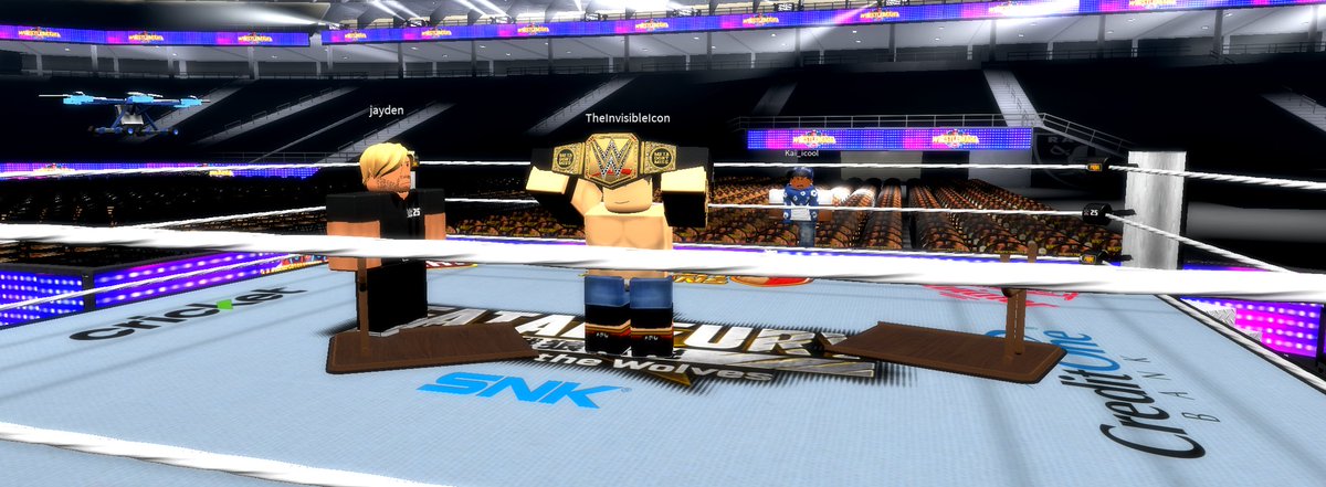 WWEJohnCenaRBLX's tweet photo. THE CHAMP IS HERE..... https://t.co/dRXTh2r4Mk