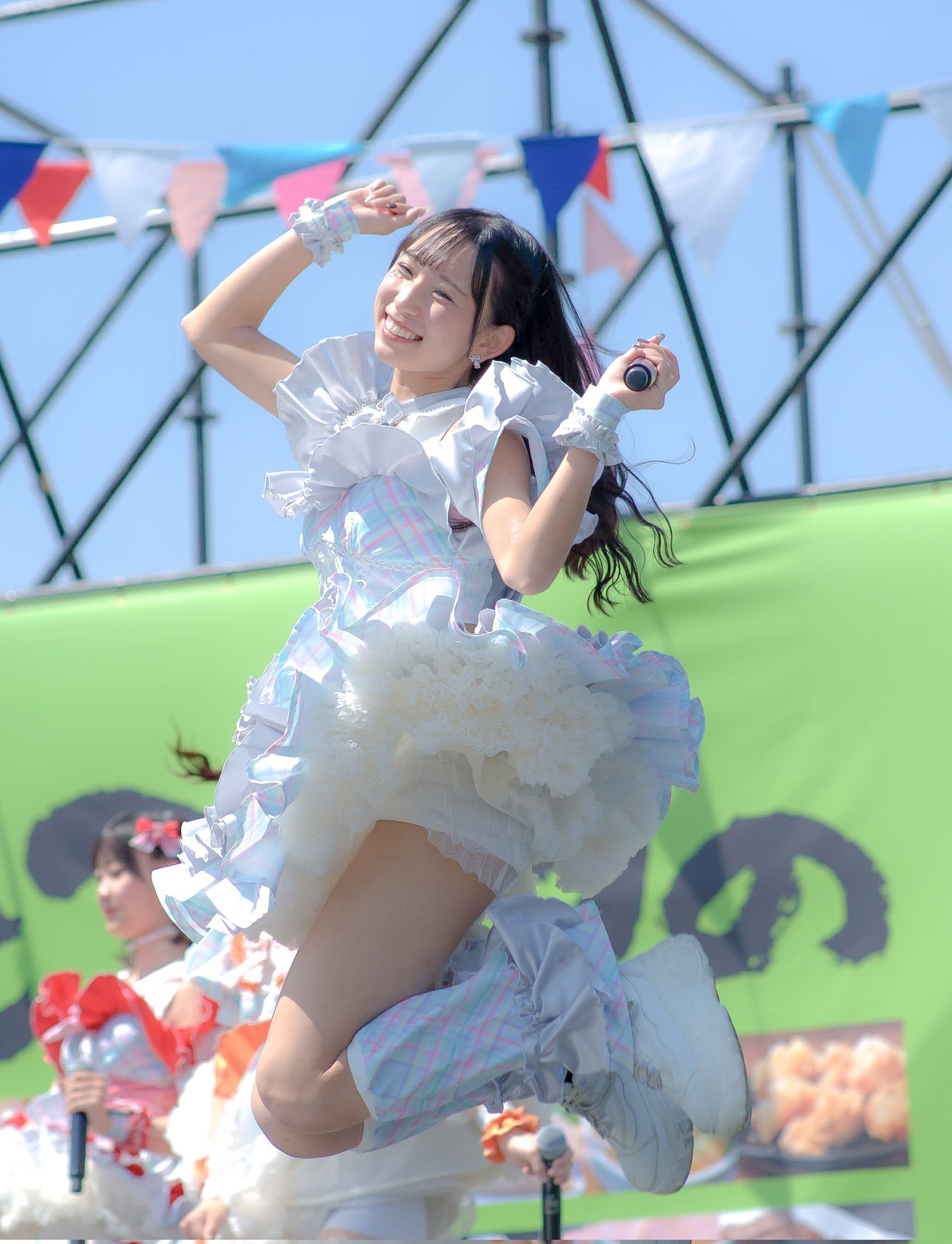 好好運動会 結名美月 BIGタペストリー 好好ジャージ　喜喜チャイナ 夏〜🌻🌻🌻 今日、明日はオンライン特典会✨ おにゅーの服だよ