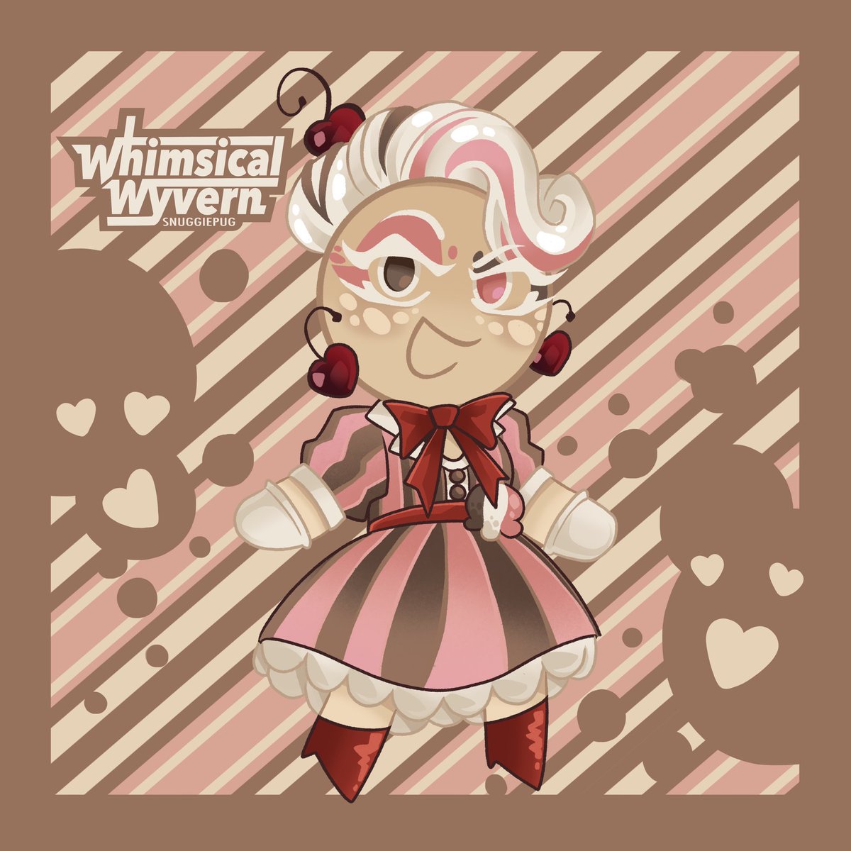 Whimsywyvern's tweet photo. Gift for @HAMBURRIT0 featuring their cookie run OC 💖
#crk #cookierunkingdom https://t.co/3CgYZqkj6R
