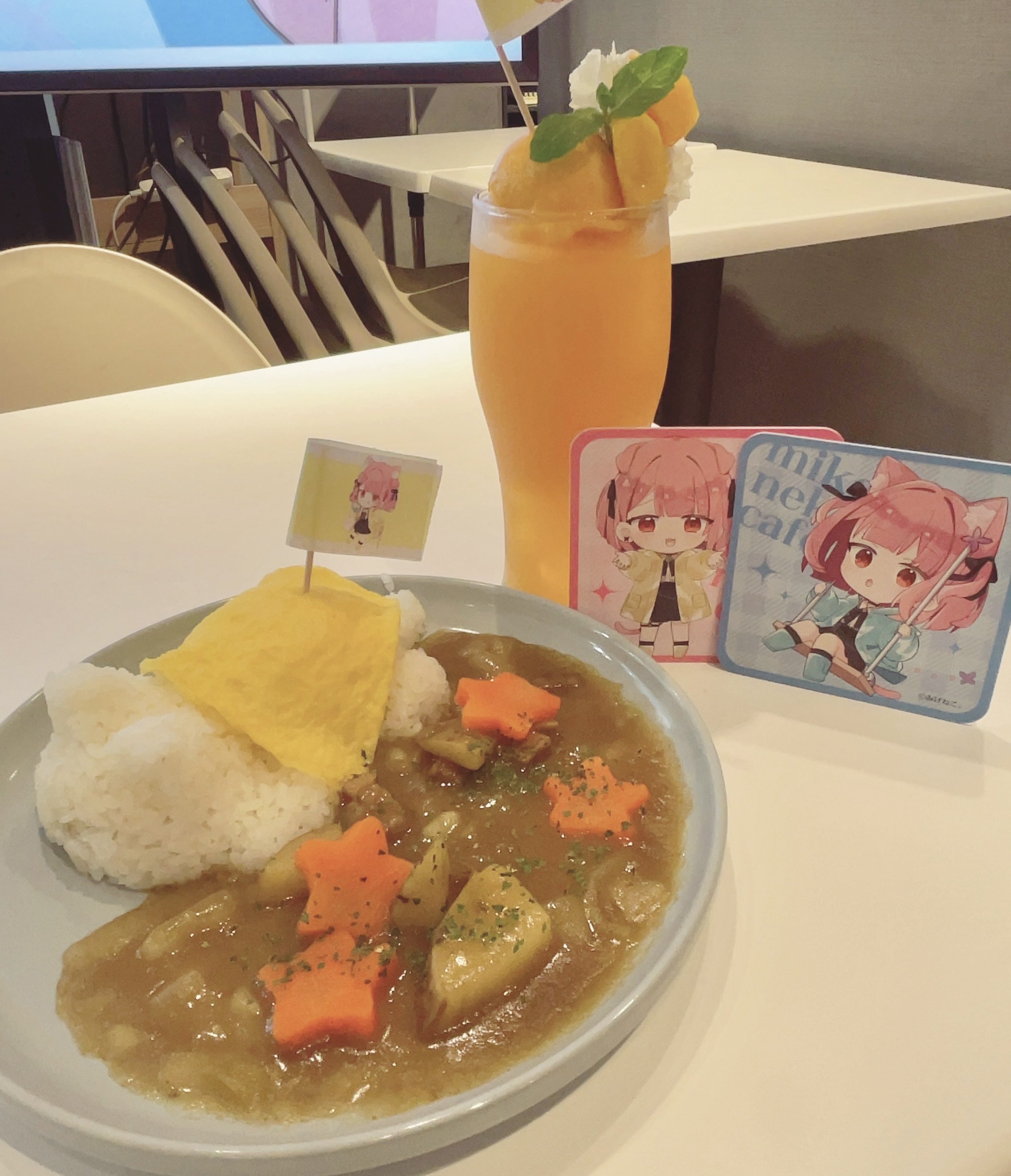 みけねこかふぇ　缶バッジ　コンプリートセット お得なセット】猫の缶バッジ♡みけちゃん＆きゅーちゃん [32mm