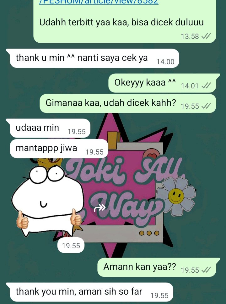 catarina_bluu's tweet photo. Salah satu cust yang very demure dan sopan. Dia joki bikin jurnal sampe publish ke sinta 6 💗💗💗 https://t.co/xEWMlaq3Iv