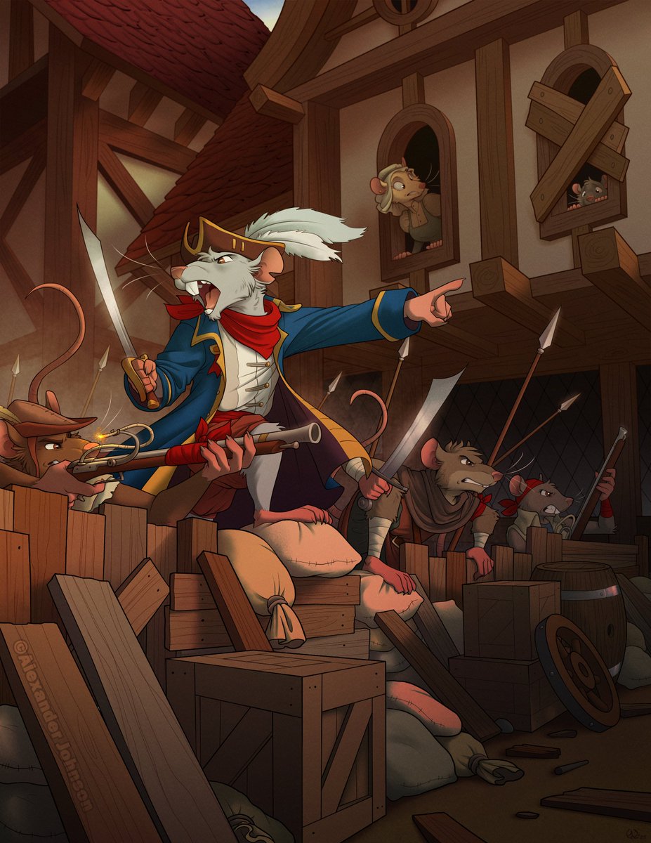 AlexJohnsonArt's tweet image. Finished!
My latest illustration for @AeresChronicles 
#trrpg