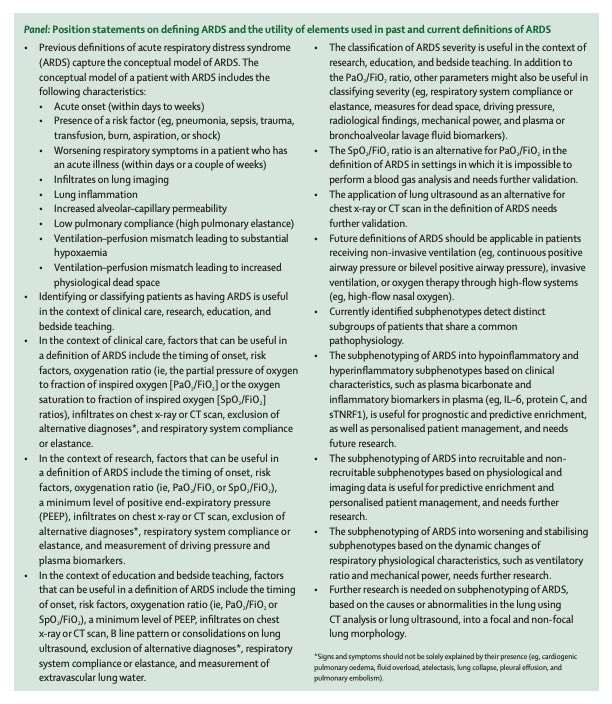 We have a new paper in Lancet Respiratory: Defining and subphenotyping ARDS: insights from an international Delphi expert panel

pdf.sciencedirectassets.com/283375/AIP/1-s…