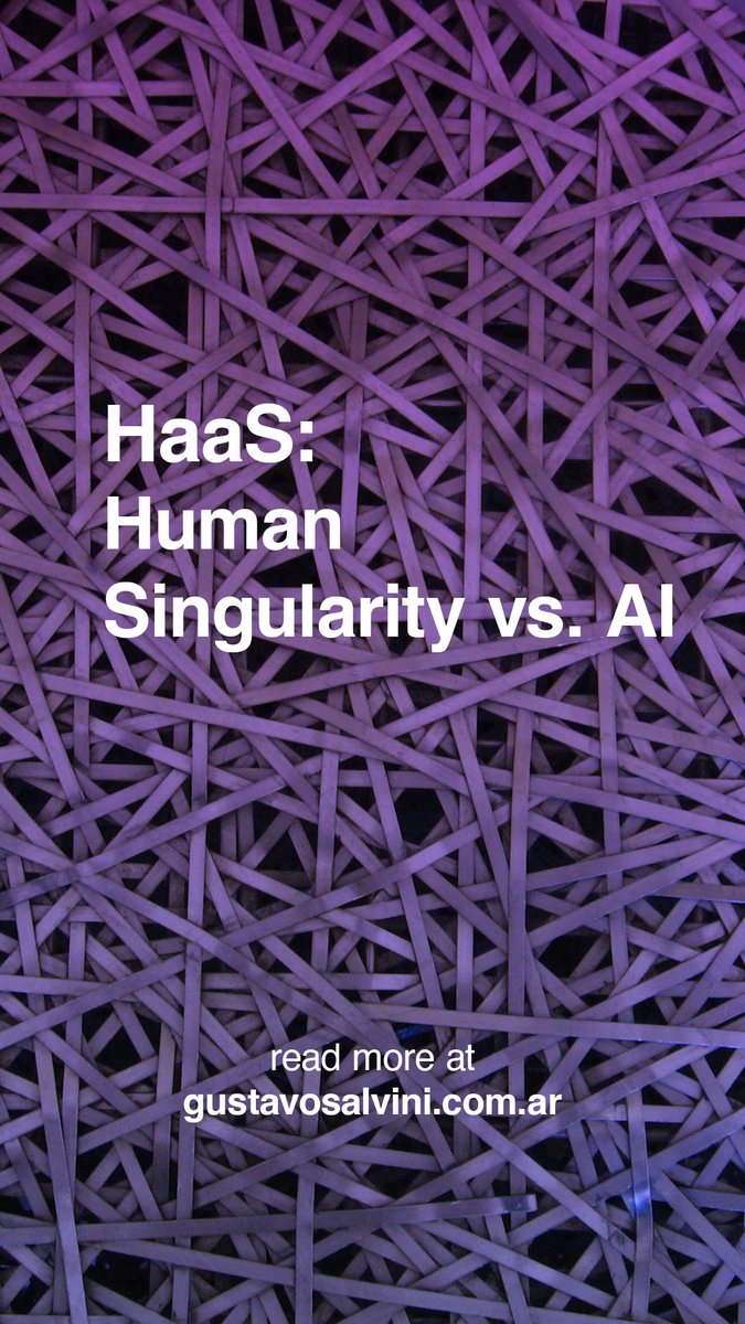 What happens when the human origin of what we consume becomes blurred, turning into an algorithmic amalgamation of pre-existing content? Fundamentally, the underlying concern appears to be a detachment from human origins.
👉 Post: gustavosalvini.com.ar/posts/haas-hum…

#AI #generativeAI #LLMs