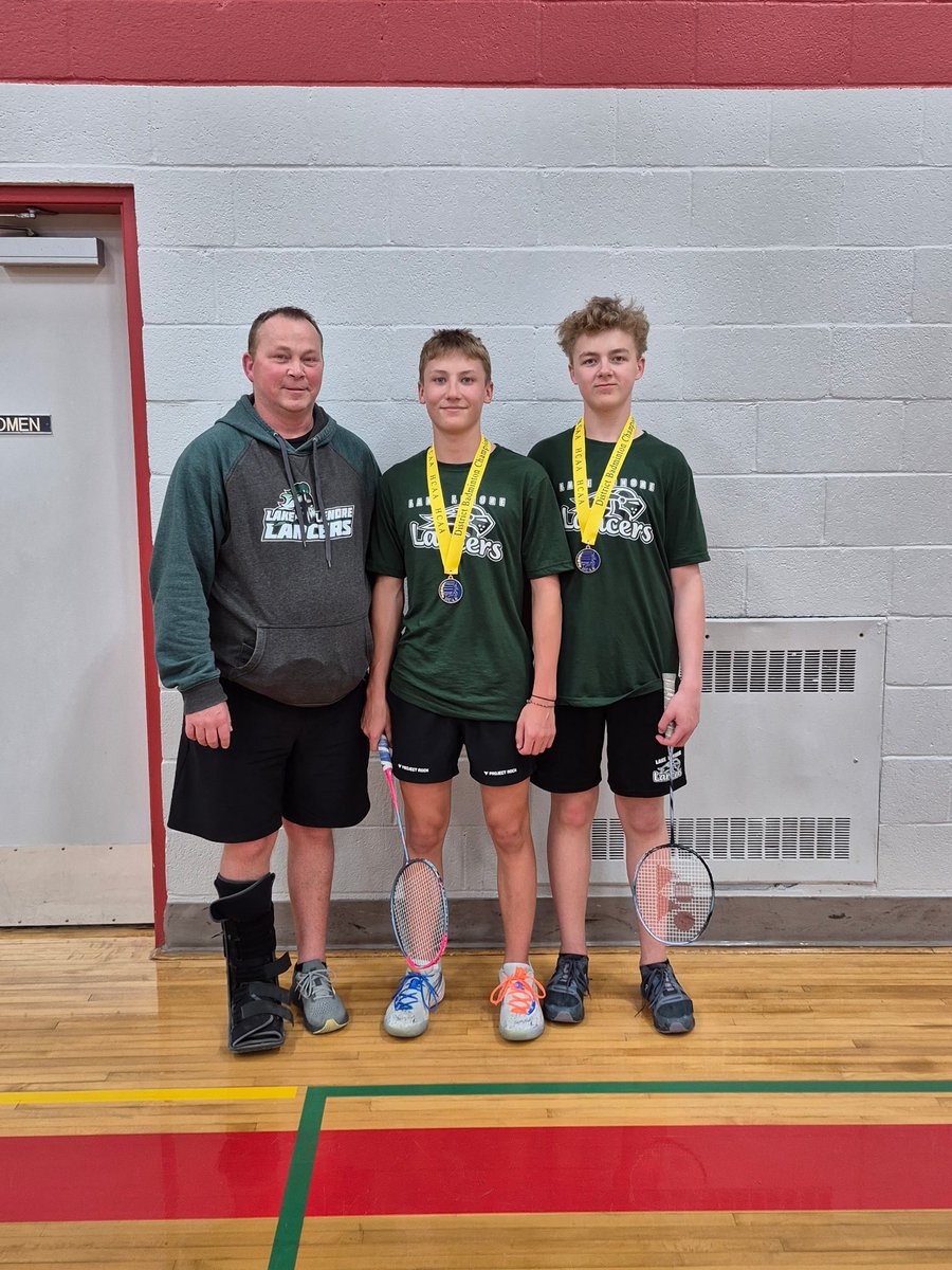 Congrats to Lauryn and Jon on their excellent showing in mixed doubles at district badminton yesterday. Special congrats to Reid and Quinn on winning their 2nd consecutive boys doubles title! Thanks to Foam Lake for hosting and a huge thank you to Mr. Taphorn for coaching!