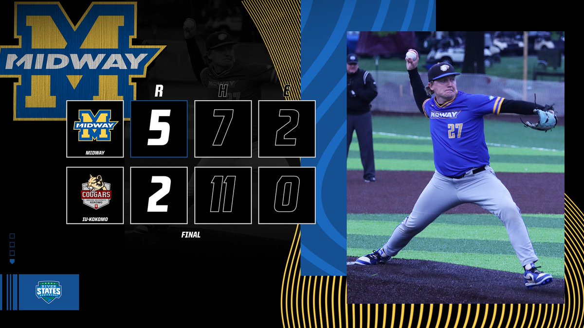 Midway baseball will not go away! Behind a one-run start by Blake Kincaid and two more home runs by Grant Stone, the Eagles advance to the final day of the RSC Tournament. Eagles to face Shawnee State in another elimination game at 10 a.m. tomorrow.