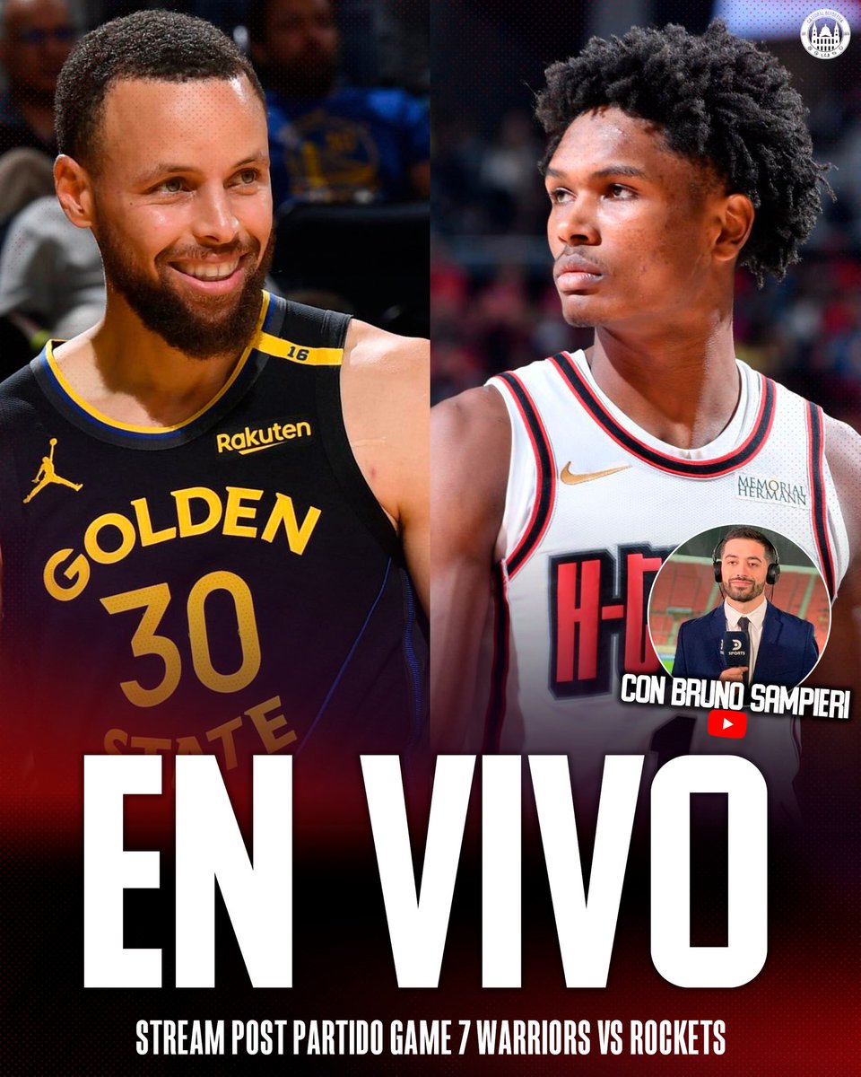 La Catedral Deportiva (@lacatedral_lcd) on Twitter photo SE VIENE UN FINAL DRAMÁTICO. LOS ESPERAMOS EN VIVO POR YOUTUBE TRAS EL GAME 7 ENTRE WARRIORS Y ROCKETS!!! 🚨🔴🔥
Junto a <a href="/BSampieri/">Bruno Sampieri</a>
🔗 youtube.com/@lacatedraldep… SE VIENE UN FINAL DRAMÁTICO. LOS ESPERAMOS EN VIVO POR YOUTUBE TRAS EL GAME 7 ENTRE WARRIORS Y ROCKETS!!! 🚨🔴🔥
Junto a <a href="/BSampieri/">Bruno Sampieri</a>
🔗 youtube.com/@lacatedraldep…