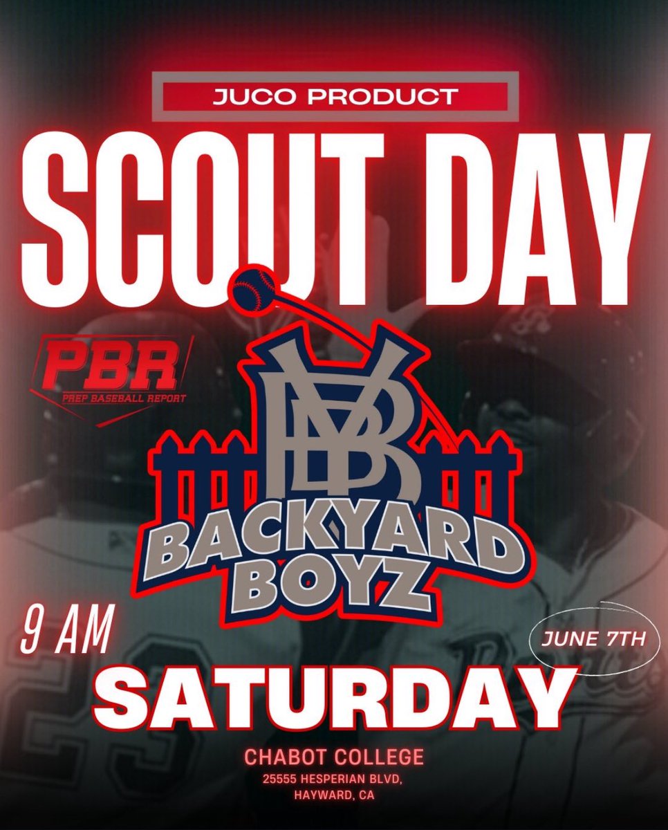 BJ Boyd (@bossmanboyd) on Twitter photo Bay Area Juco Products Showcase!
So many young players with talent.
<a href="/BackyardBoyz__/">BackyardBoyz</a> powered by <a href="/PrepBaseballCA/">PREP BASEBALL CALIFORNIA</a>
<a href="/UCSDbsb/">UC San Diego Baseball</a> <a href="/RacersBaseball/">Murray State Baseball</a> <a href="/SFDonsBaseball/">San Francisco Baseball</a> <a href="/coachbrandt8/">Evan Brandt</a> <a href="/Marist_BSB/">Marist Baseball</a> <a href="/GoCamelsBSB/">Campbell Baseball</a> <a href="/GramSt_Bsb/">Grambling State Baseball</a> <a href="/ULM_BSB/">ULM Baseball</a> <a href="/GSAthletics_BSB/">Georgia Southern Baseball</a> <a href="/BCBirdBall/">Boston College Baseball</a> <a href="/OregonBaseball/">Oregon Duck Baseball</a> Bay Area Juco Products Showcase!
So many young players with talent.
<a href="/BackyardBoyz__/">BackyardBoyz</a> powered by <a href="/PrepBaseballCA/">PREP BASEBALL CALIFORNIA</a>
<a href="/UCSDbsb/">UC San Diego Baseball</a> <a href="/RacersBaseball/">Murray State Baseball</a> <a href="/SFDonsBaseball/">San Francisco Baseball</a> <a href="/coachbrandt8/">Evan Brandt</a> <a href="/Marist_BSB/">Marist Baseball</a> <a href="/GoCamelsBSB/">Campbell Baseball</a> <a href="/GramSt_Bsb/">Grambling State Baseball</a> <a href="/ULM_BSB/">ULM Baseball</a> <a href="/GSAthletics_BSB/">Georgia Southern Baseball</a> <a href="/BCBirdBall/">Boston College Baseball</a> <a href="/OregonBaseball/">Oregon Duck Baseball</a>