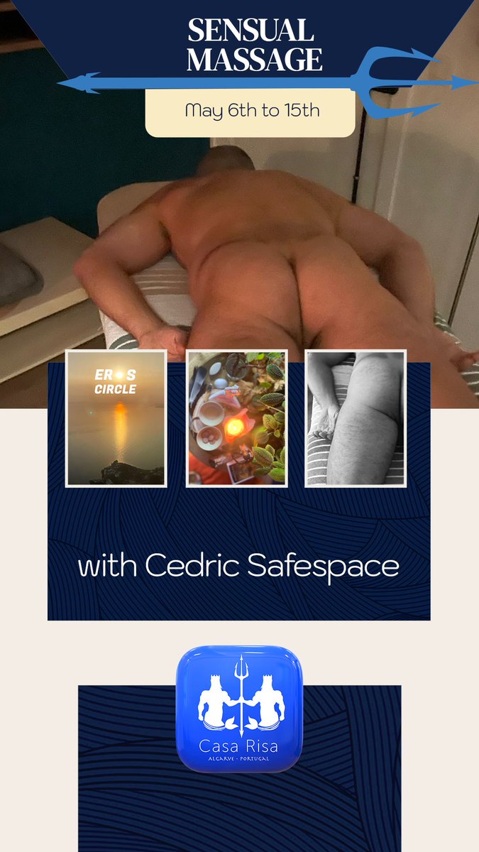 SENSUAL MASSAGE - May 06th to 15 th
With Cedric Safespace