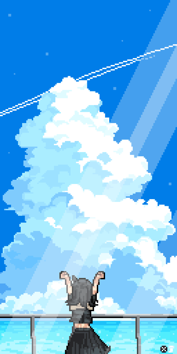 여름이 온다.
#pixelart #ドット絵