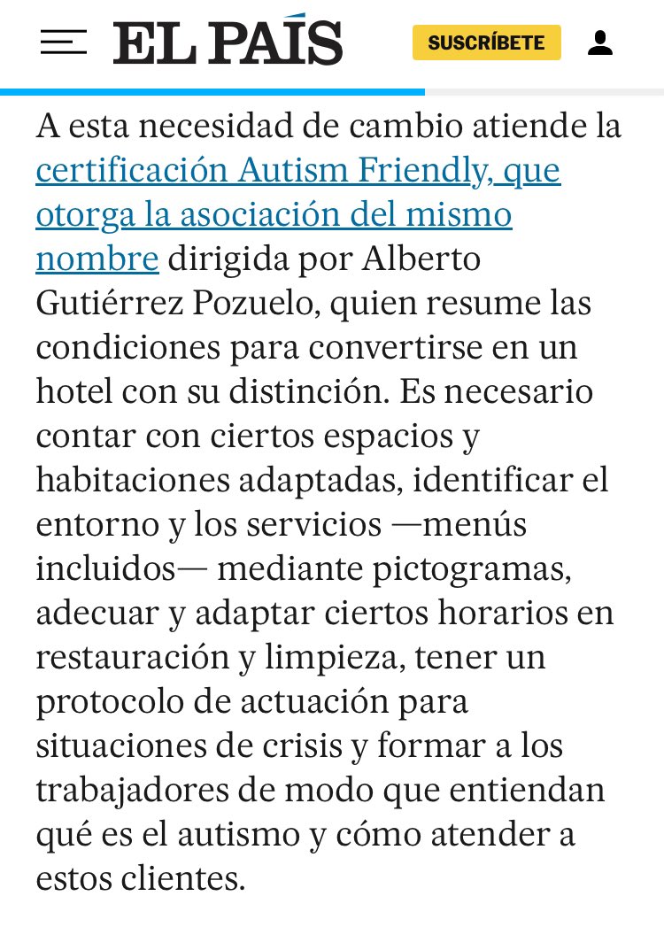 DeLuna Hotels convierte sus tres establecimientos en #Granada en espacios amigables con el autismo elpais.com/elviajero/esca… vía <a href="/el_pais/">EL PAÍS</a> Muchas gracias por la difusión
