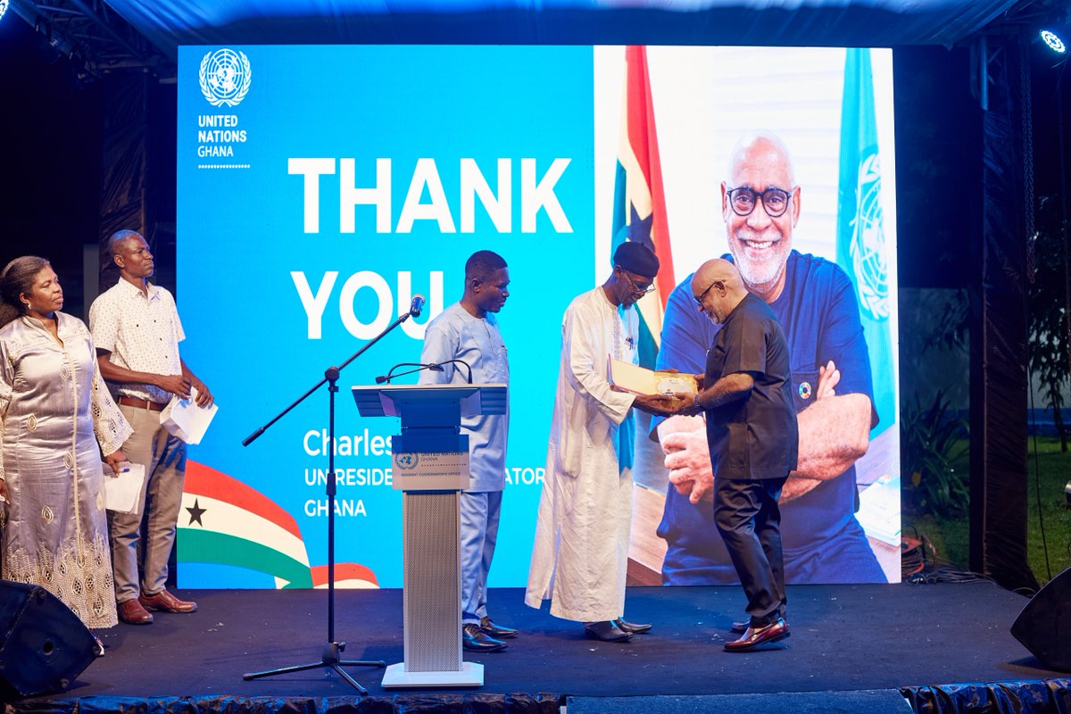 NPC Salutes Outgoing UN Resident Coordinator

<a href="/PeaceCouncilGH/">National Peace Council, Ghana</a> has commended <a href="/charlesabani/">Charles Abani</a>, the outgoing United Nations Resident Coordinator in Ghana, for his unwavering support towards inclusive peacebuilding in the country.

At a cocktail reception held in his honor in Accra,