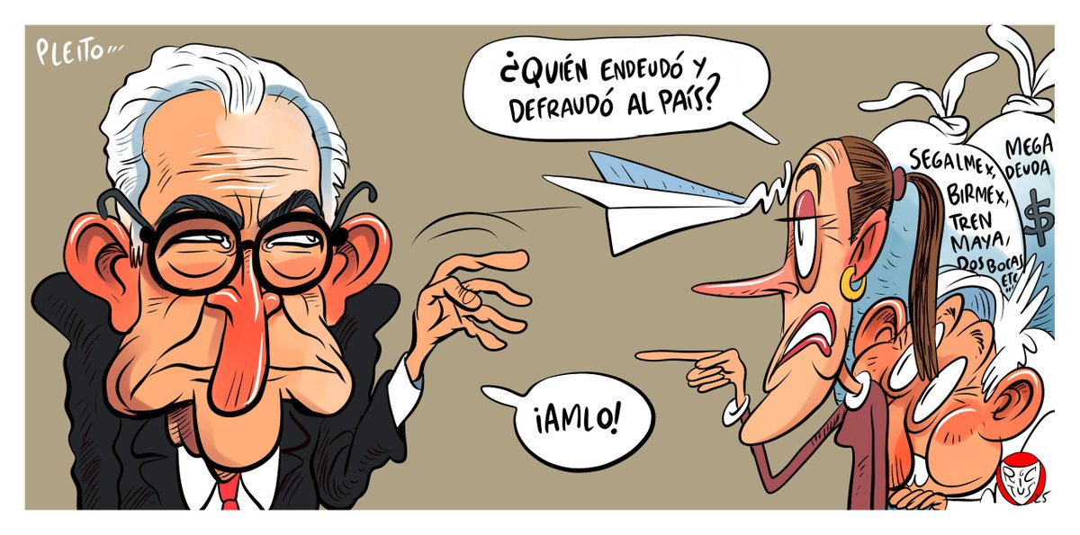 "Pleito" Cartón publicado en <a href="/ElFinanciero_Mx/">El Financiero</a>