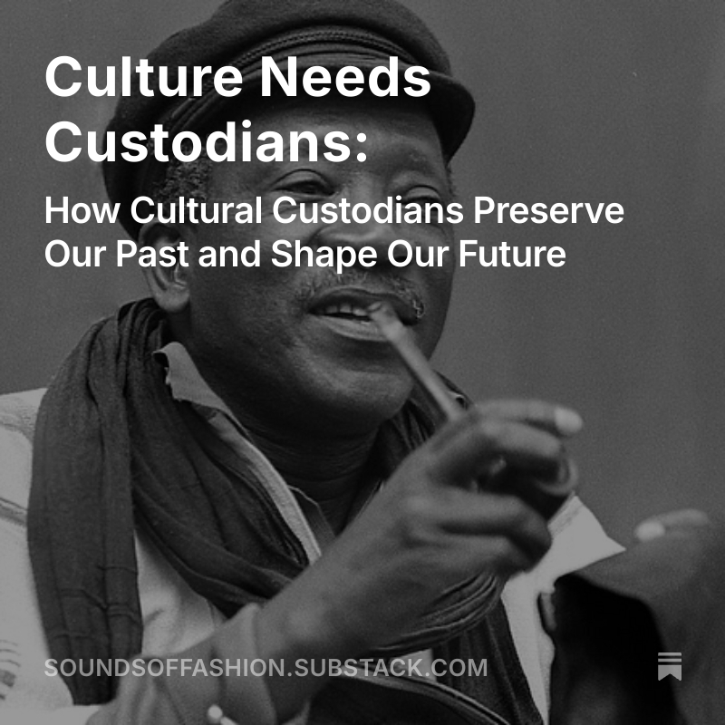 sofpodcast_'s tweet image. Who keeps our stories alive? 
 Who shapes what’s next? 
Culture Needs Custodians – our latest blog post explores the role of cultural custodians in preserving the past and building the future.
open.substack.com/pub/soundsoffa…
 #culturecustodians