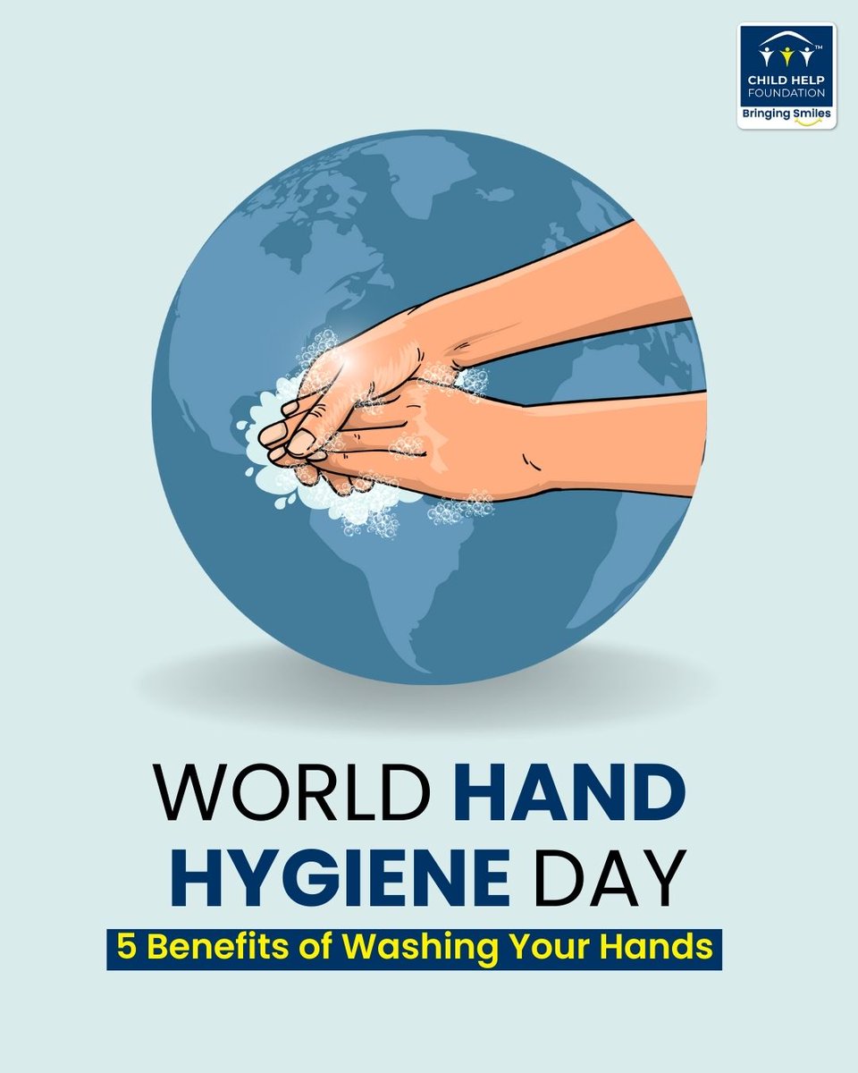 Childhelpindia's tweet image. Clean hands, healthy world! 🌍🧼
.
This #WorldHandHygieneDay, let’s remember that simple habits save lives—wash your hands and spread awareness, not germs! 🙌✨
.
.
.
#childhelpfoundation #HandWashingAwareness #HandHygieneMatters