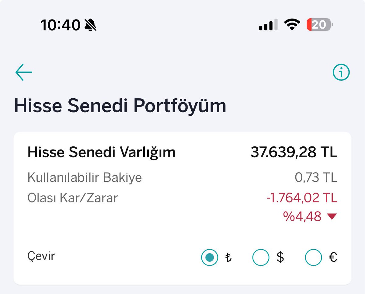 Sigarasız 173. Gün!

Bugün 10 lot #EREGL 10 lot #PETKM 66 lot #HEKTS Aldım.

Portföy zor da olsa 1000 doları geçti.

Perşembe tekrar alım yapacağım fakat kârda olduğum hisselerden de satış yapacağım.