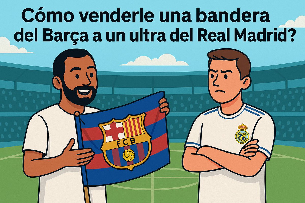 ¿Te atreverías a venderle una bandera del <a href="/FCBarcelona_es/">FC Barcelona</a> a un ultra del <a href="/realmadrid/">Real Madrid C.F.</a>?

No es una venta difícil.
Es una venta que va contra su identidad.

Y ahí está el reto.

Te voy a contar cómo lo haría yo.
Y lo que aprenderás te servirá para vender hasta hielo en Noruega.