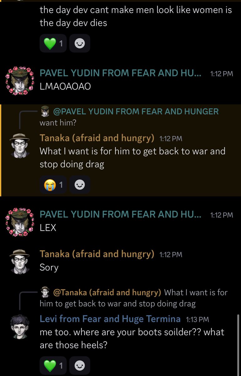 orookcle's tweet image. special delivery for the pavel yudin fans ..... and my fungersona too
#pavelyudin #pavfearandhunger #fearandhunger #fearandhungertermina