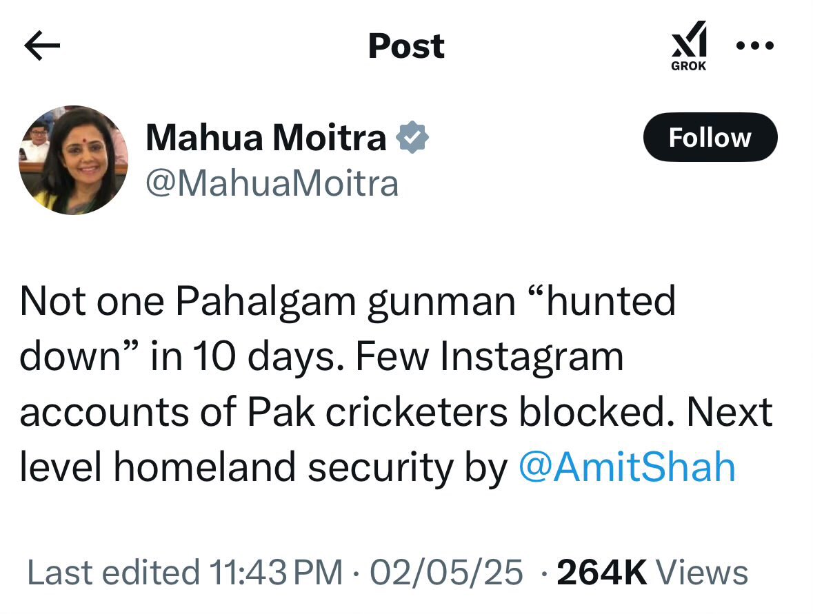 MajorPoonia's tweet photo. . @MahuaMoitra  Gunman 🤔 Really ?
They all were Jihadi TERRORISTS ! https://t.co/RpXqumToOs