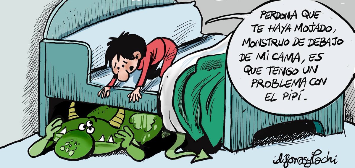 ⚫️ ¡Un problemilla en la cama con el pipí!
Viñeta exclusiva de Idígoras y Pachi <a href="/Pachi_Idigoras/">Pachi Idígoras</a> <a href="/A_idigoras/">Angel Idígoras</a> 
jupsin.com/la-vineta/un-p…

⚫️ ¿Por qué mi hijo se hace pis en la cama todavía?
Dr. Daniel Martín Fernández-Mayoralas, especialista en Neurología del Hospital Universitario