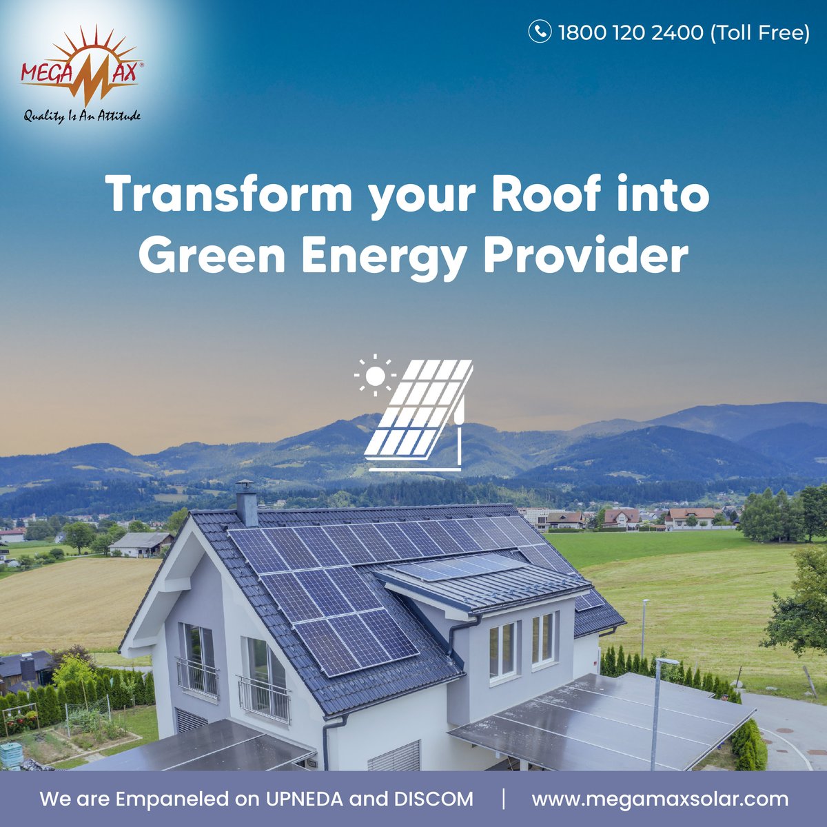 Turn your rooftop into a smart green energy source and take a step towards sustainability with Megamax Solar.

megamaxsolar.com

#MegamaxSolar #GoSolar #SolarFinancing #RenewableEnergy #SolarSavings #GreenEnergy #SustainableLiving #CleanEnergy #SolarPower #EcoFriendly