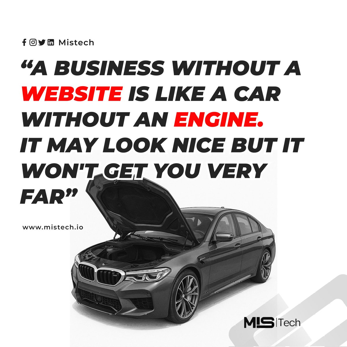 MIS Technologies (@mistech11) on Twitter photo ๐๐ค๐ช๐ง ๐๐ง๐๐ฃ๐ ๐ข๐๐๐๐ฉ ๐ก๐ค๐ค๐ ๐๐ค๐ค๐ ๐ค๐ฃ ๐ฉ๐๐ ๐ค๐ช๐ฉ๐จ๐๐๐, ๐๐ช๐ฉ ๐๐ ๐๐ฉโ๐จ ๐ฃ๐ค๐ฉ ๐ค๐ฃ๐ก๐๐ฃ๐, ๐๐ฉโ๐จ ๐ฃ๐ค๐ฉ ๐๐ค๐๐ฃ๐ ๐๐ฃ๐ฎ๐ฌ๐๐๐ง๐.
A business without a website is like a car without an engine
It's a New week take value actions๐ค ๐๐ค๐ช๐ง ๐๐ง๐๐ฃ๐ ๐ข๐๐๐๐ฉ ๐ก๐ค๐ค๐ ๐๐ค๐ค๐ ๐ค๐ฃ ๐ฉ๐๐ ๐ค๐ช๐ฉ๐จ๐๐๐, ๐๐ช๐ฉ ๐๐ ๐๐ฉโ๐จ ๐ฃ๐ค๐ฉ ๐ค๐ฃ๐ก๐๐ฃ๐, ๐๐ฉโ๐จ ๐ฃ๐ค๐ฉ ๐๐ค๐๐ฃ๐ ๐๐ฃ๐ฎ๐ฌ๐๐๐ง๐.
A business without a website is like a car without an engine
It's a New week take value actions๐ค