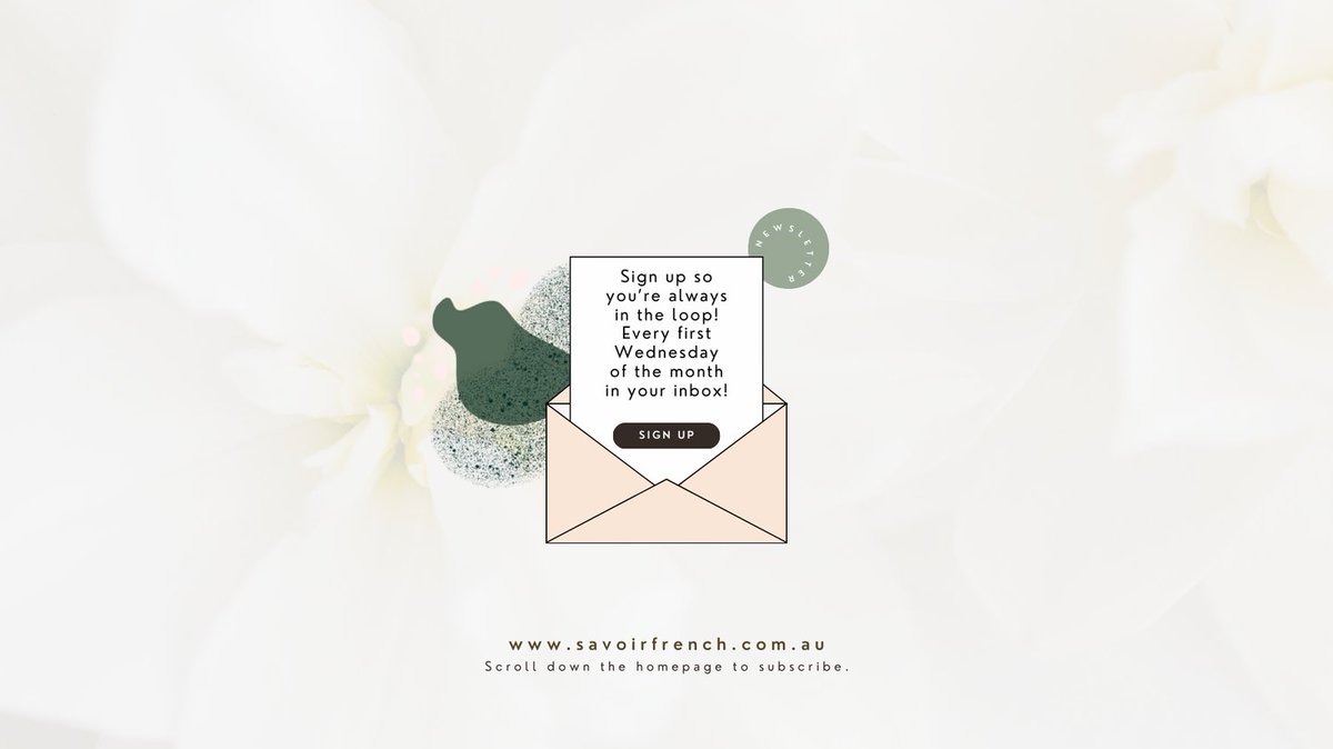 Always be the first one to hear about any new products, updates etc!