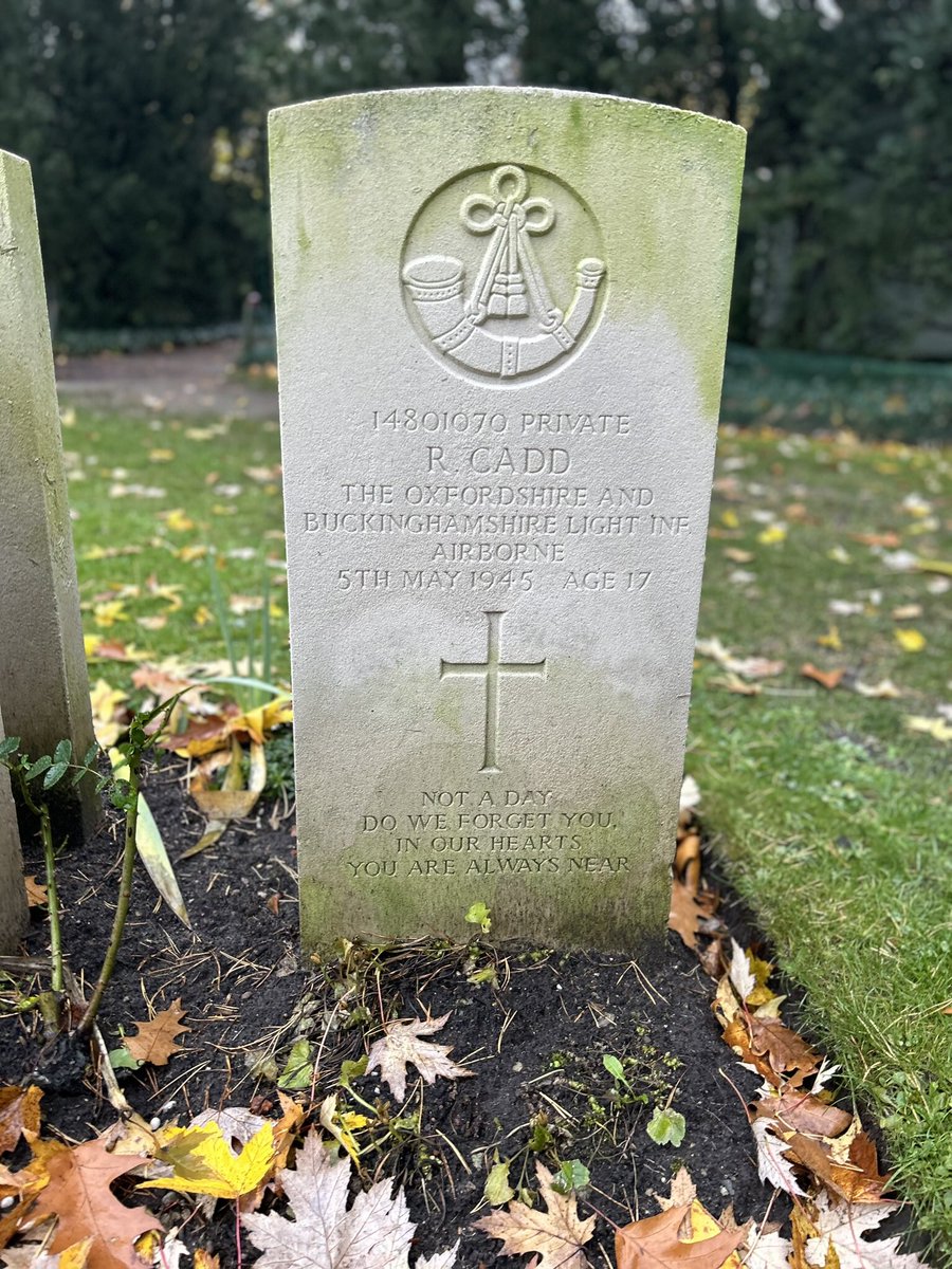 The grave of Private Reginald Cadd, who died 5 May, 1945. He was 17 years old.

His personal inscription reads:
NOT A DAY
DO WE FORGET YOU,
IN OUR HEARTS
YOU ARE ALWAYS NEAR

Reginald now lies in our care in Berlin 1939-1945 War Cemetery, Germany.

RT <a href="/barryjmurph/">Barry Murphy</a>