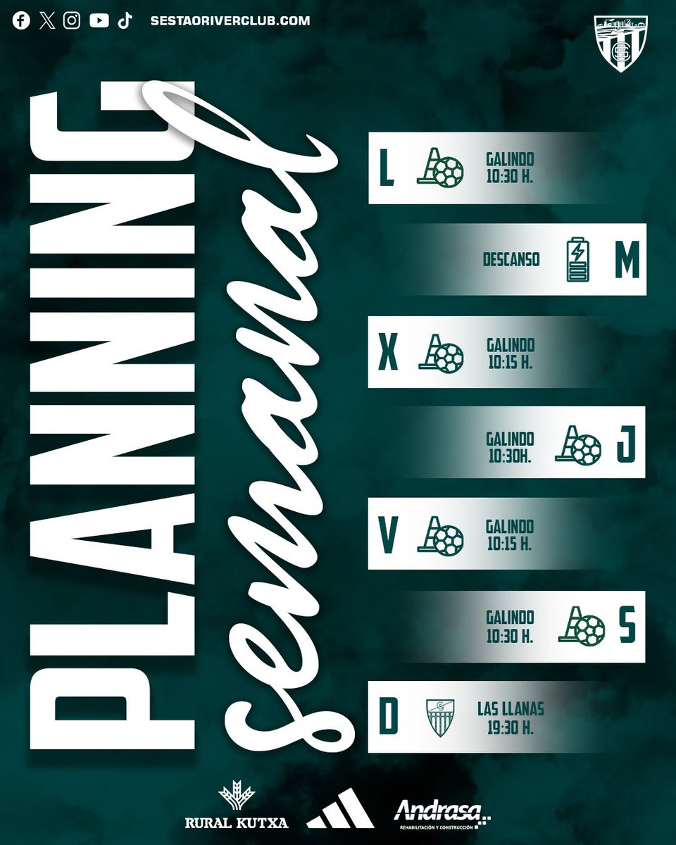 📌 ¡Este es nuestro plan de trabajo para esta semana!

#GoazenRiver